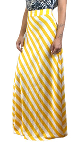Falda Listada Amarilla