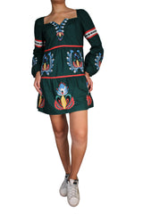 Vestido Bordado Multicolor