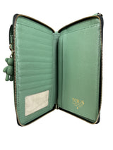 Billetera Bandolera Verde Pastel