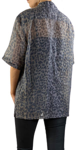 Camisa Traslucida Animal Print