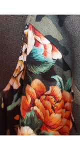 Bomber Camaflaje Flores