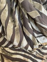 Vestido Gris Relieve Velvet