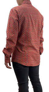 Camisa Gris Estampada