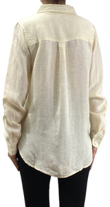 Camisa Crema Lino