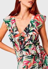 Vestido Apricot Blanco - Calce Ajustado