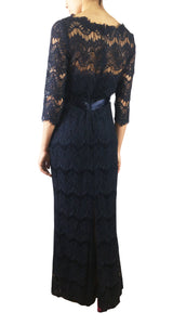 Vestido Macramé Azul