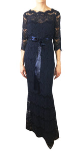 Vestido Macramé Azul