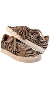 Zapatillas Flecos Cuero