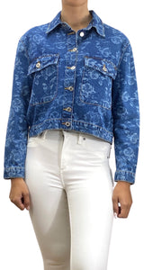 Chaqueta Denim Flores