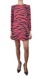 Vestido Rojo Hombreras