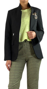 Blazer Negro Aplique