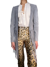 Chaqueta Cuero Flecos