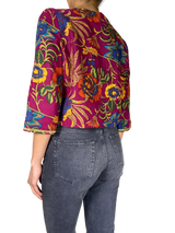 Chaqueta Bordada Multicolor