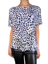 Polera Animal Print Blue