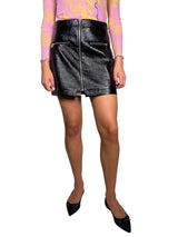 Falda Negra Cuero Vegano