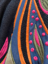 Poncho Bordado Multicolor