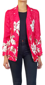 Saco Fucsia Flores