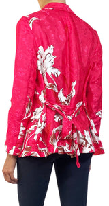 Saco Fucsia Flores