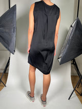 Vestido Negro efecto Plisado