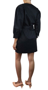 Vestido Negro Cruzado