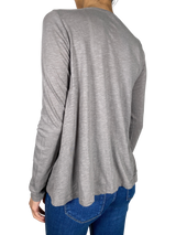 Polera Gris Lentejuelas