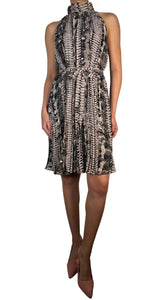 Vestido Plisado Snake