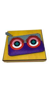 Billetera Purple Monster Eyes Pochette