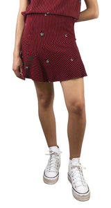 Mini Falda Rayada Print