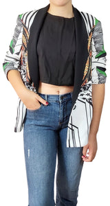 Blazer A Rayas Multicolor