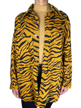 Chaqueta Denim Cebra Mostaza Oversize