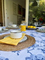 Juego De Vajilla Blanco Con Borde Platedo 62 Piezas