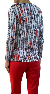 Polera Manga Larga Estampada