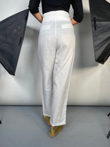 Pantalón Lino Blanco