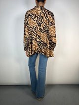 Blusa Lina Leopard Camel