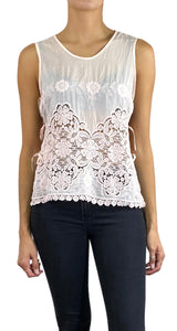 Blusa Rosada Guipur