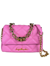 Bandolera Rosa Chicle Cuero