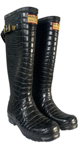 Botas Negras De Agua Croco