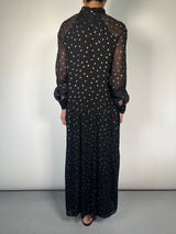 Vestido Puntos Metalic