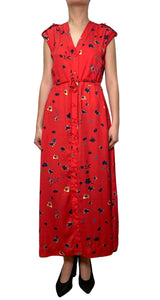Vestido Rojo Estampado