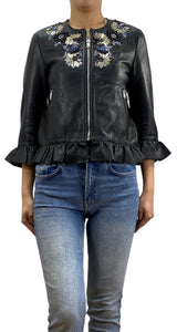 Campera Flower Cuero