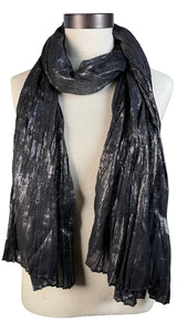 Pañuelo Negro Diseño Metalizado