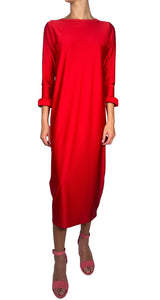 Vestido Rojo Satinado