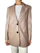 Blazer Beige Cuero Vegano