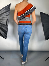 Blusa Tejida De Un Hombro