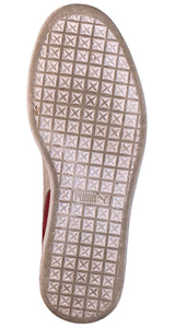 Zapatillas Cuero Burdeo