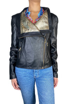 Chaqueta Cuero Negro