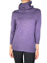 Sweater Morado Cuello Alto