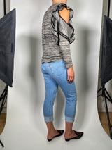 Polera Tejida Jaspeada