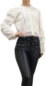 Blusa Blanca Bordada