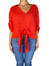 Blusa lino Naranja